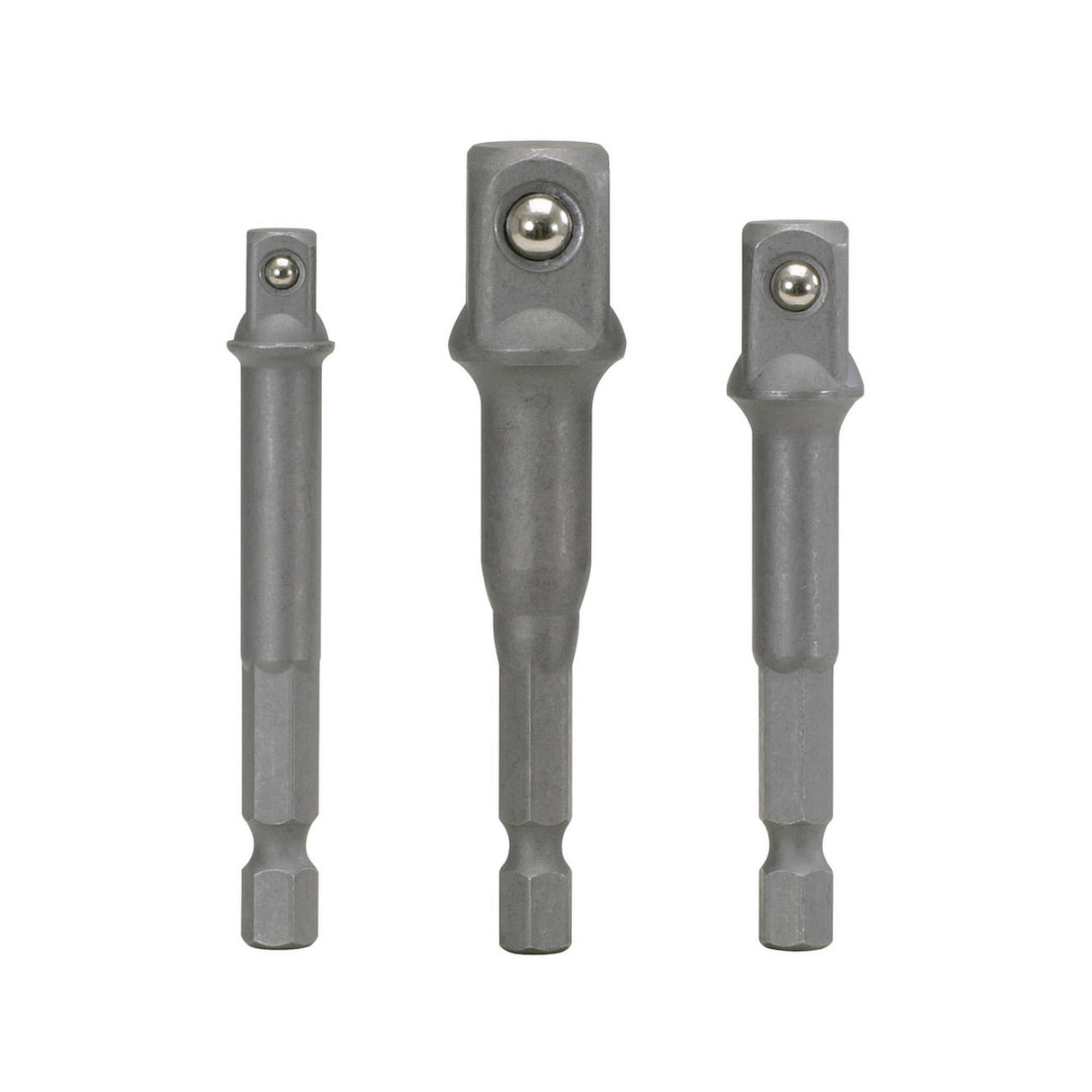 KS TOOL Jeu de 3 adaptateurs portedouilles 1/4'' + 3/8' + '1/2'' 514.1105
