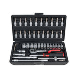 KS TOOL Coffret de douilles et accessoires 1/4" 46 pièces 911.0646