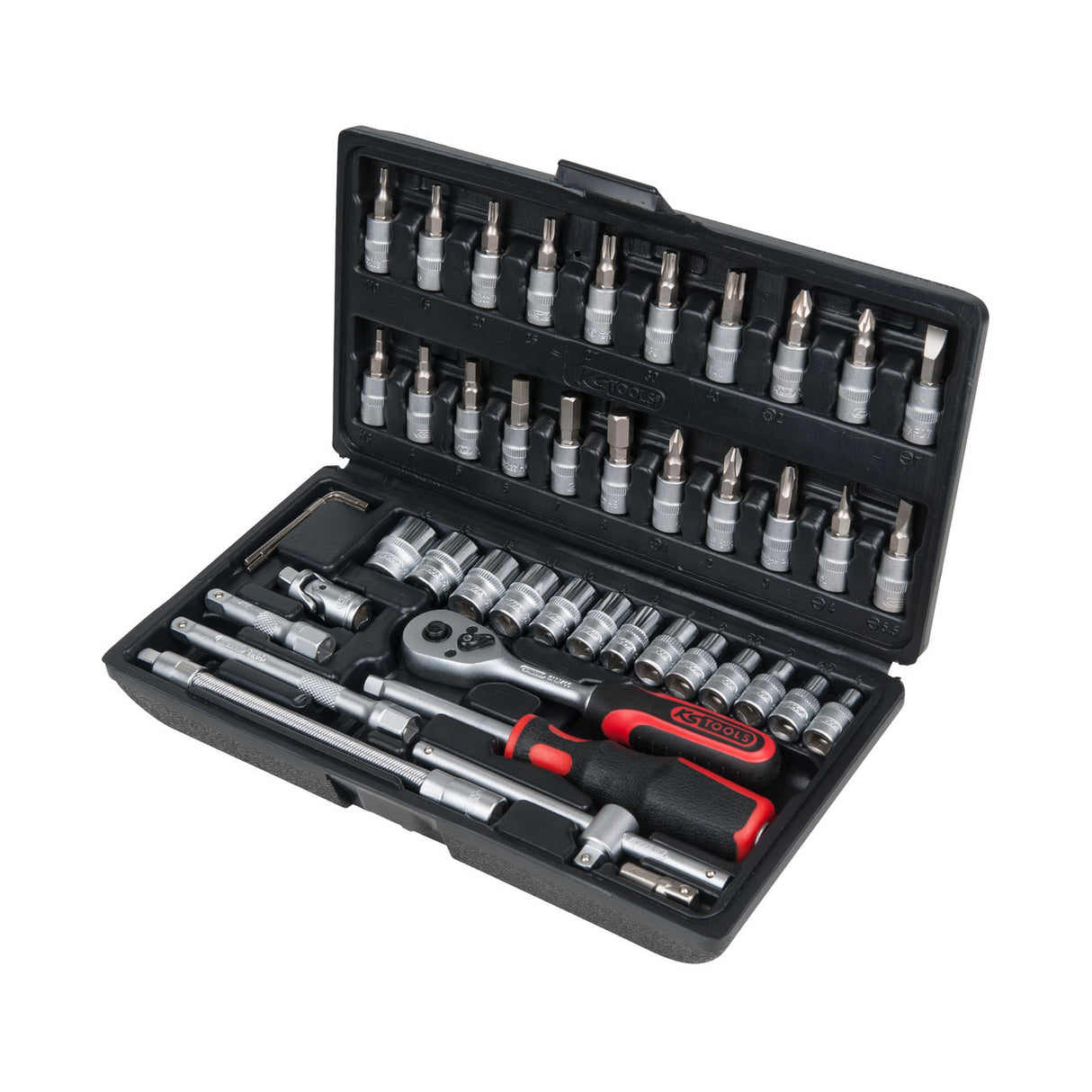 KS TOOL Coffret de douilles et accessoires 1/4" 46 pièces 911.0646