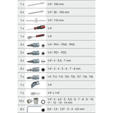 KS TOOL Jeu de clés et douilles avec coffre 48 pièces 917.0648