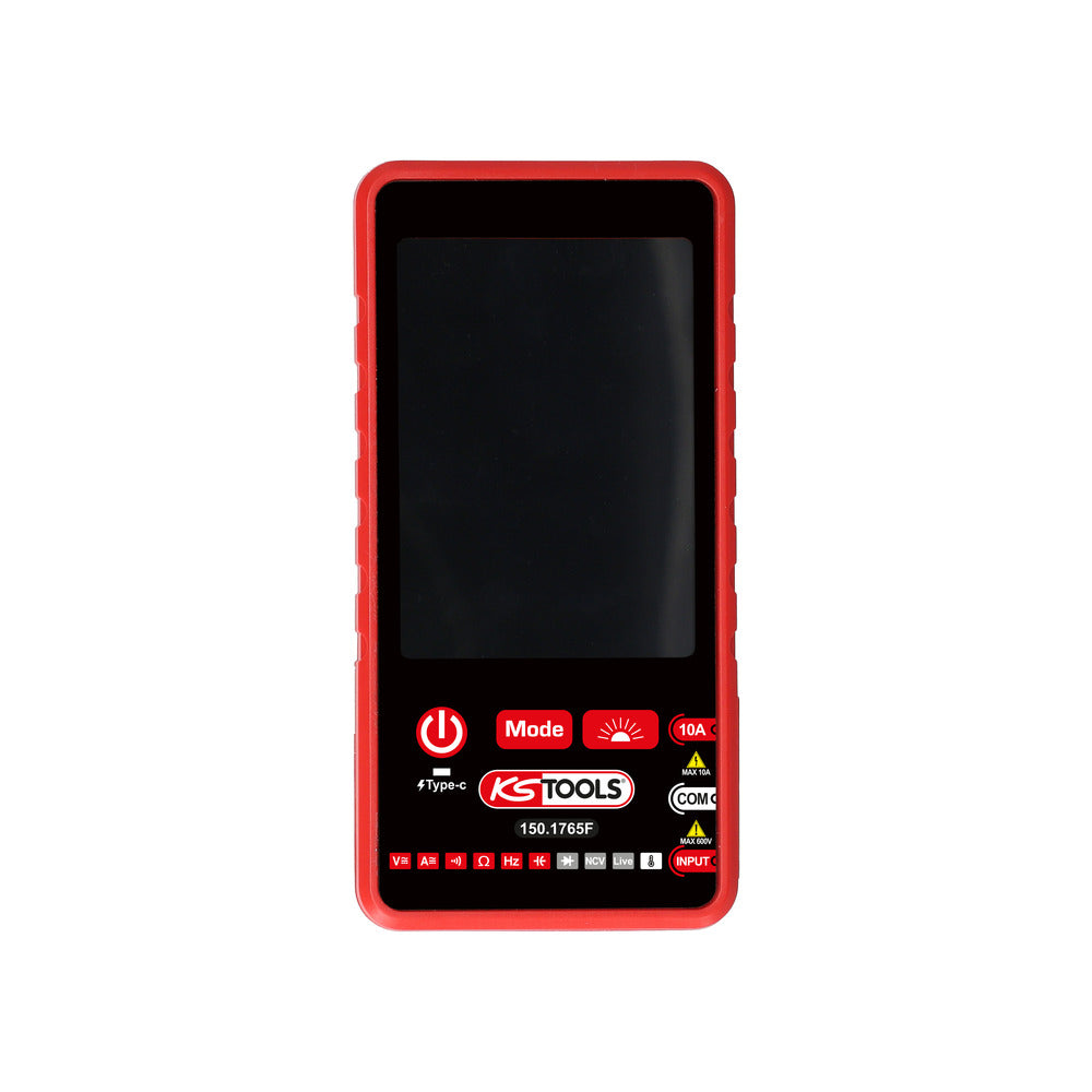 KS TOOLS Multimètre digital rechargeable True RMS avec housse de transport 150.1765F