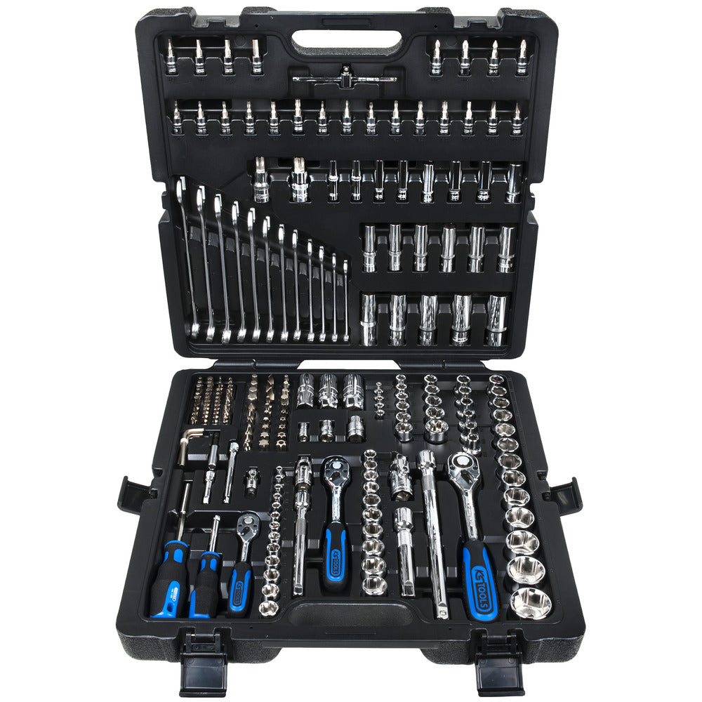 Coffret de douilles CHROME plus 1/4''+3/8''+1/2'', 216 pièces