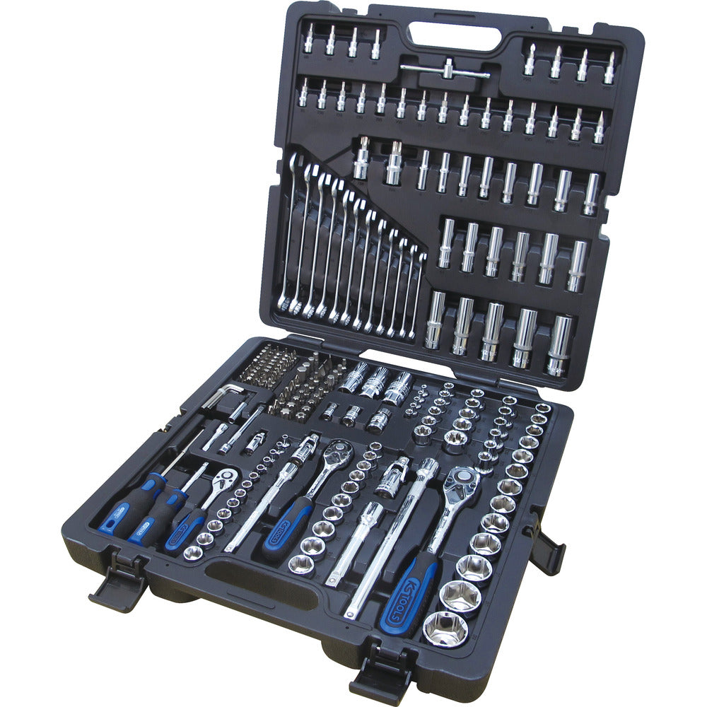 Coffret de douilles CHROME plus 1/4''+3/8''+1/2'', 216 pièces