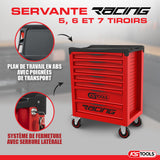 Servante d'atelier vide RACING, 5 tiroirs