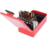 Coffret de 25 forets HSS-Co au cobalt, Ø1,0-13,0 mm
