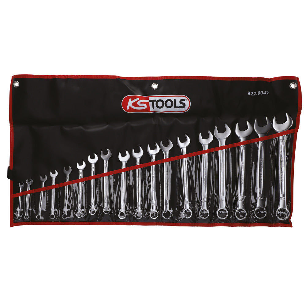 Trousse de 18 clés mixtes métriques, 6 à 24 mm