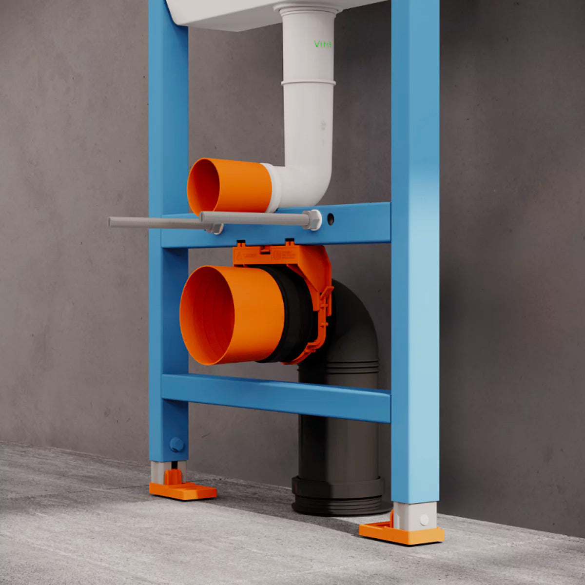 VitrA Bâti-support pour WC suspendu sol-mur 3/6L V-Fix Easy 732580001