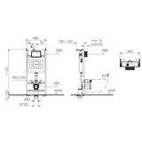 VitrA Bâti-support autoportant pour WC suspendu 3/6L V-Fix CORE 732-5802-01TF