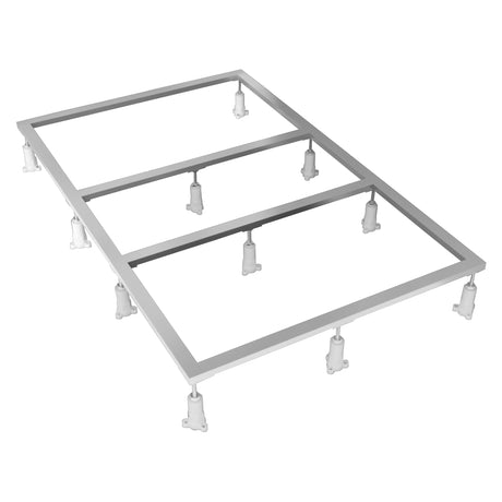 Support de receveur de douche blanc, structure en métal, marque Wirquin