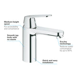 GROHE Mitigeur de lavabo taille M Eurosmart Cosmopolitan 23327000