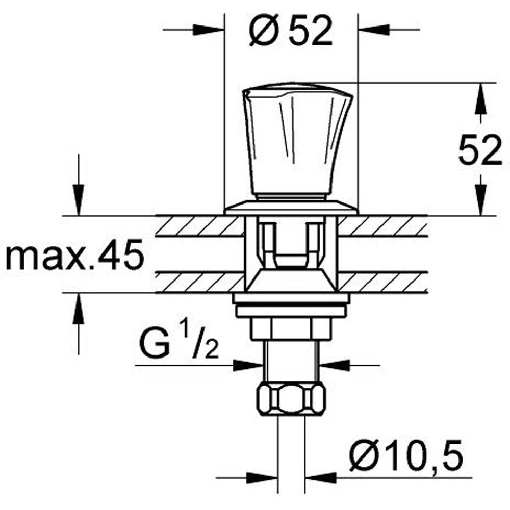 GROHE Paire de robinet de bidet Costa L 18904001