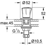 GROHE Paire de robinet de bidet Costa L 18904001