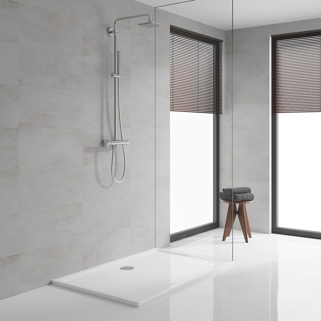 GROHE Colonne de douche 1 jet avec mitigeur thermostatique Euphoria System 150 27932000