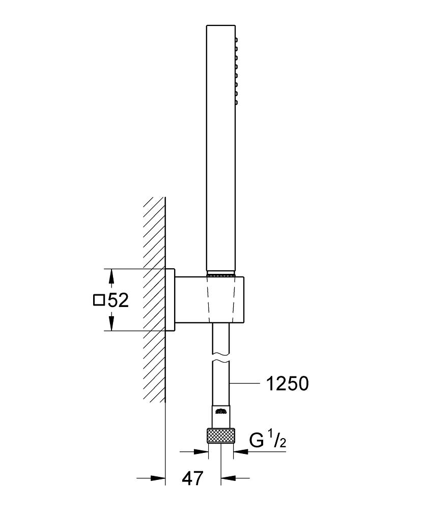 GROHE Set douche Euphoria Cube Stick 27703000