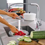 GROHE Mitigeur de cuisine avec douchette taille L Grohe Essence 30270000