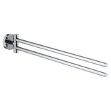 GROHE Porte Serviette 2 bras chrome Essantials 40371001