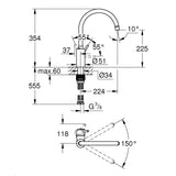 GROHE Mitigeur de cuisine Concetto 32661003