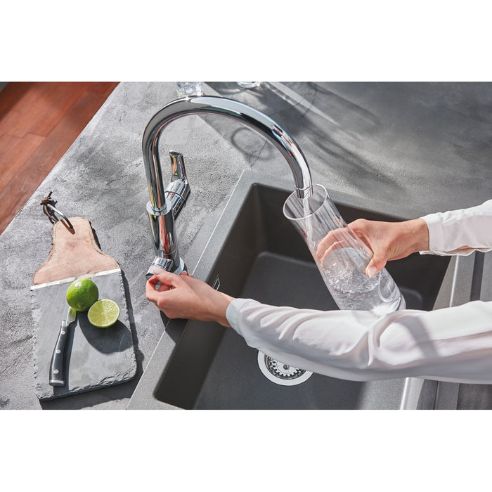 GROHE Mitigeur de cuisine Blue Pure Eurosmart avec fonction de filtration de l’eau - chromé