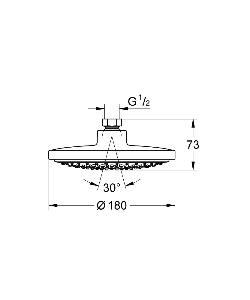 GROHE Douche tête Euphoria Cosmo 180 27492000