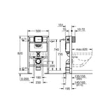 GROHE Bâti-support pour WC 0.82 m Rapid SL 38587000