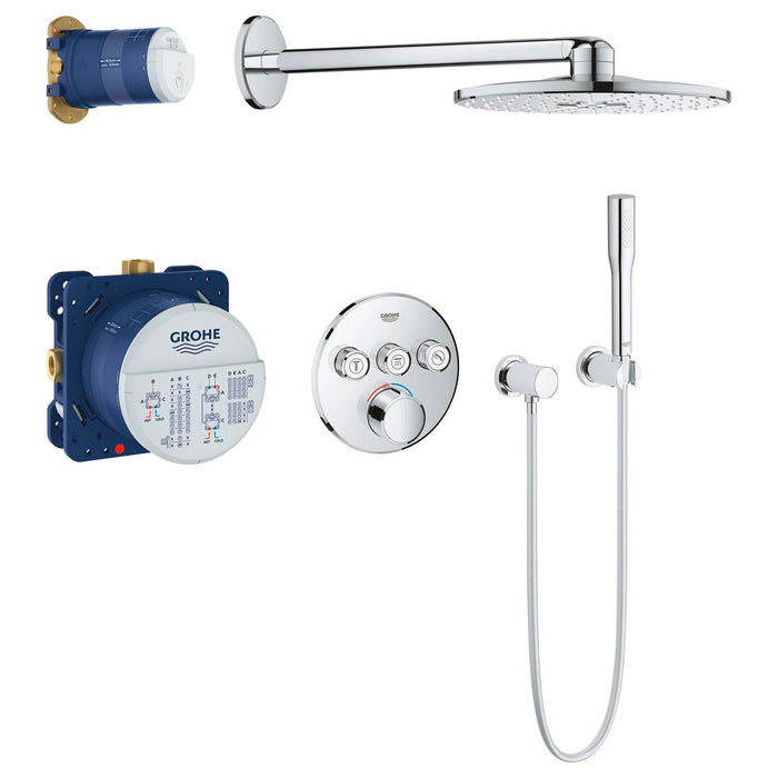 GROHE Set de douche encastré Smartcontrol Chromé 34709000