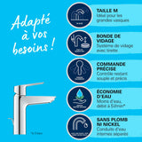 GROHE Mitigeur de lavabo taille M QuickFix Start 23455002