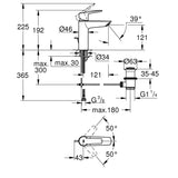 GROHE Mitigeur de lavabo taille M QuickFix Start 23455002