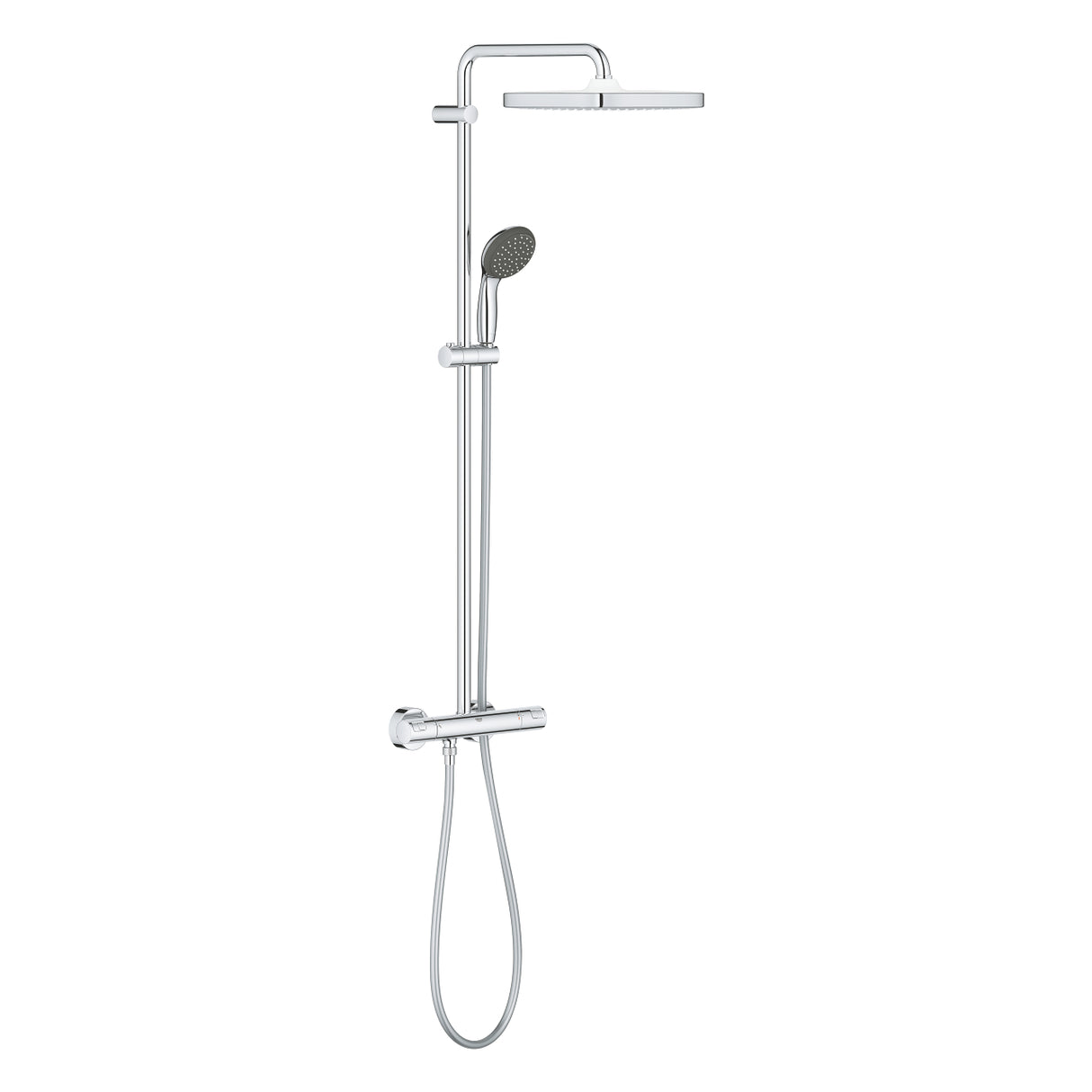 GROHE Colonne de douche 2 jets avec mitigeur thermostatique Vitalio Start System 250 Cube 26696000