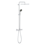 GROHE Colonne de douche 2 jets avec mitigeur thermostatique Vitalio Start System 250 Cube 26696000