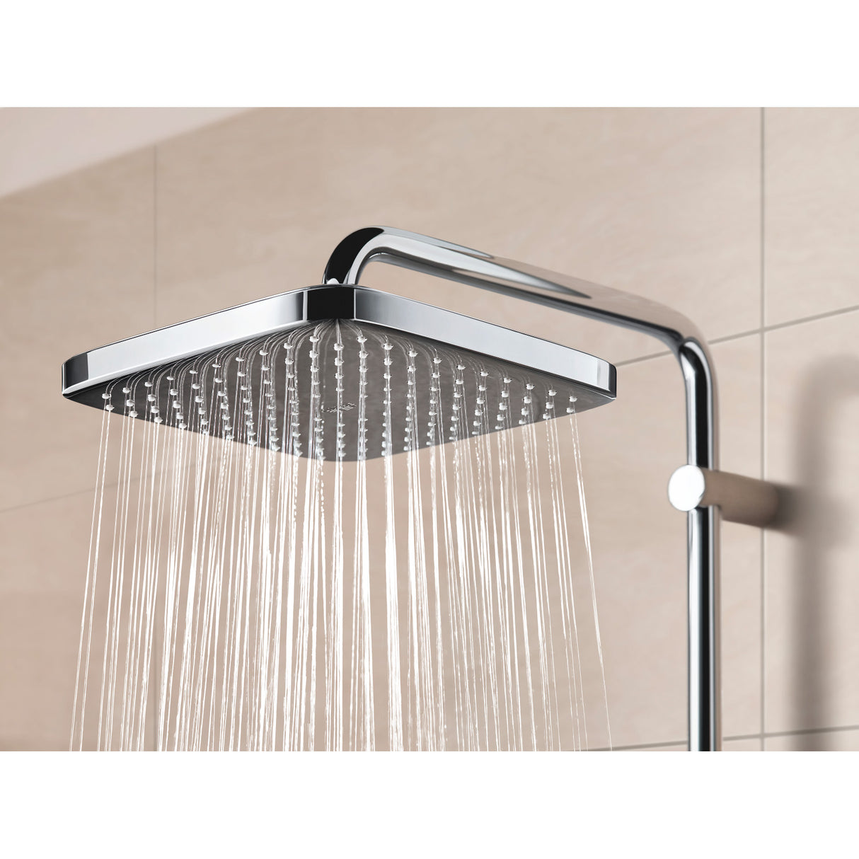 GROHE Colonne de douche 2 jets avec mitigeur thermostatique Vitalio Start System 250 Cube 26696000