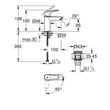 GROHE Mitigeur de lavabo taille S QuickFix Start 23551002