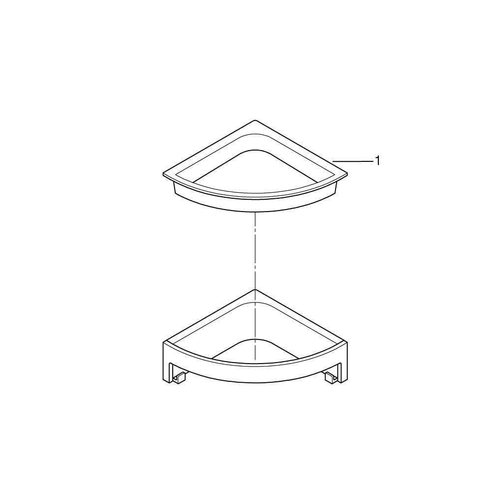 GROHE Tablette de douche d'angle Start Cube