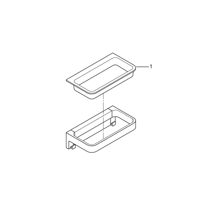 GROHE QuickFix - Start Cube - Panier de douche (à visser ou à coller)