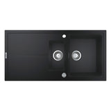 GROHE Evier composite avec égouttoir noir granite 1000x500mm K400 31642AP0