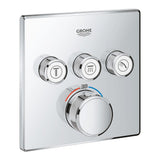 GROHE Façade de mitigeur thermostatique encastré Grohtherm SmartControl 3 sorties