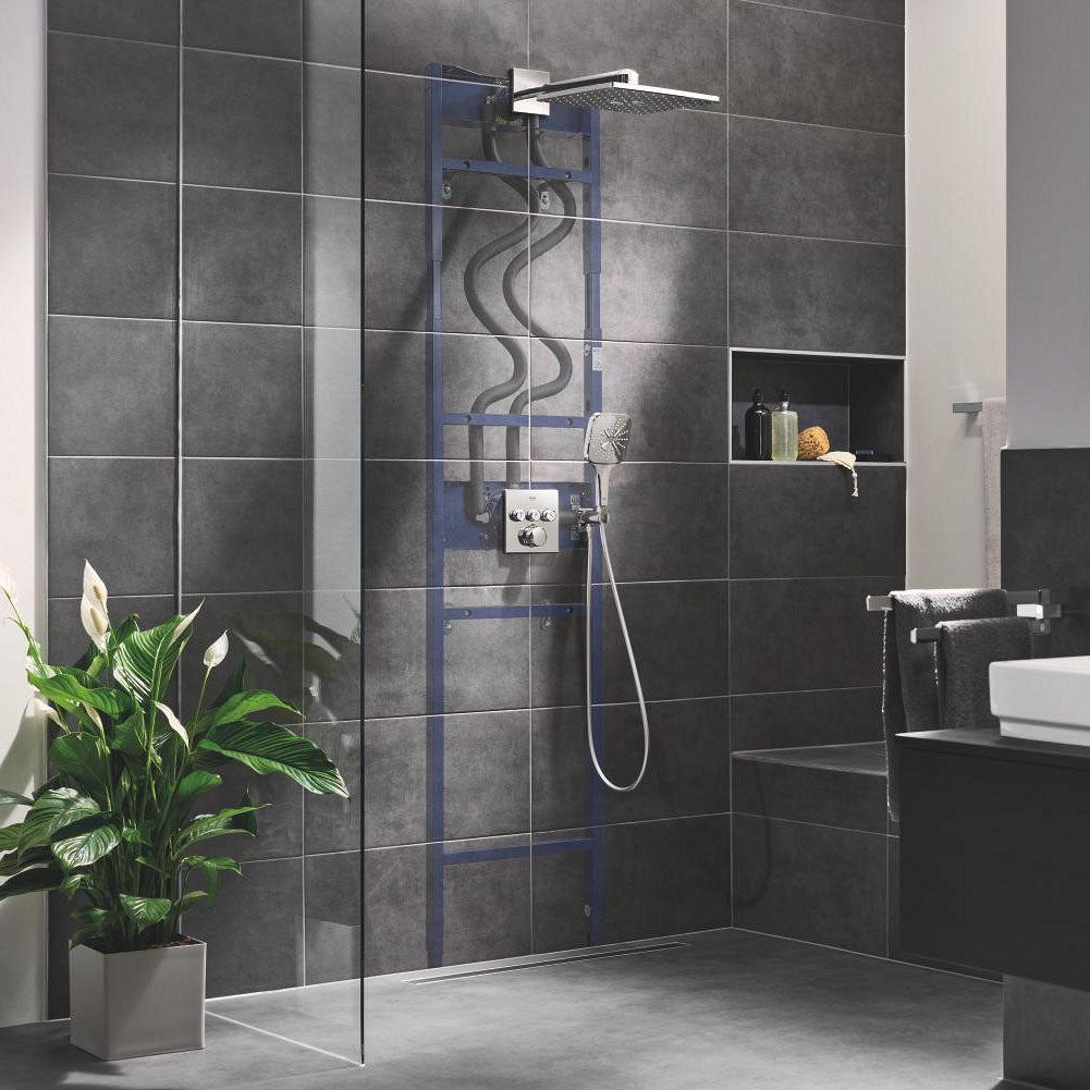 GROHE Façade de mitigeur thermostatique encastré Grohtherm SmartControl 3 sorties