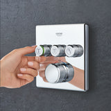 GROHE Façade de mitigeur thermostatique encastré Grohtherm SmartControl 3 sorties