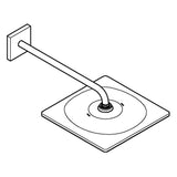 GROHE Douche de tête 1 jet et bras 422mm Rainshower Mono 310 Cube