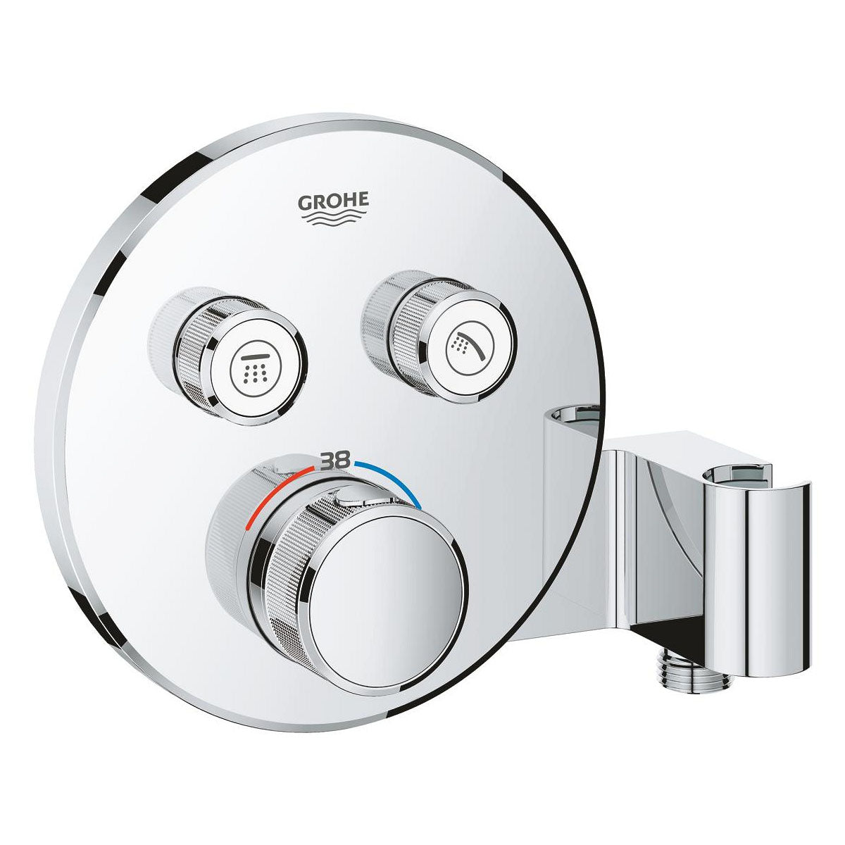 GROHE Façade de mitigeur thermostatique encastré Grohtherm SmartControl  2 sorties