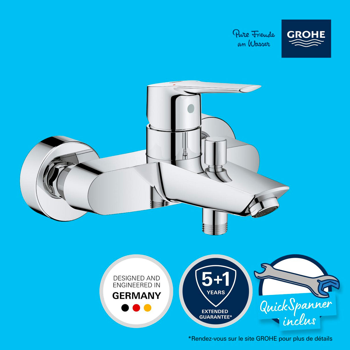 GROHE Mitigeur de bain-douche monocommande Start 23206002