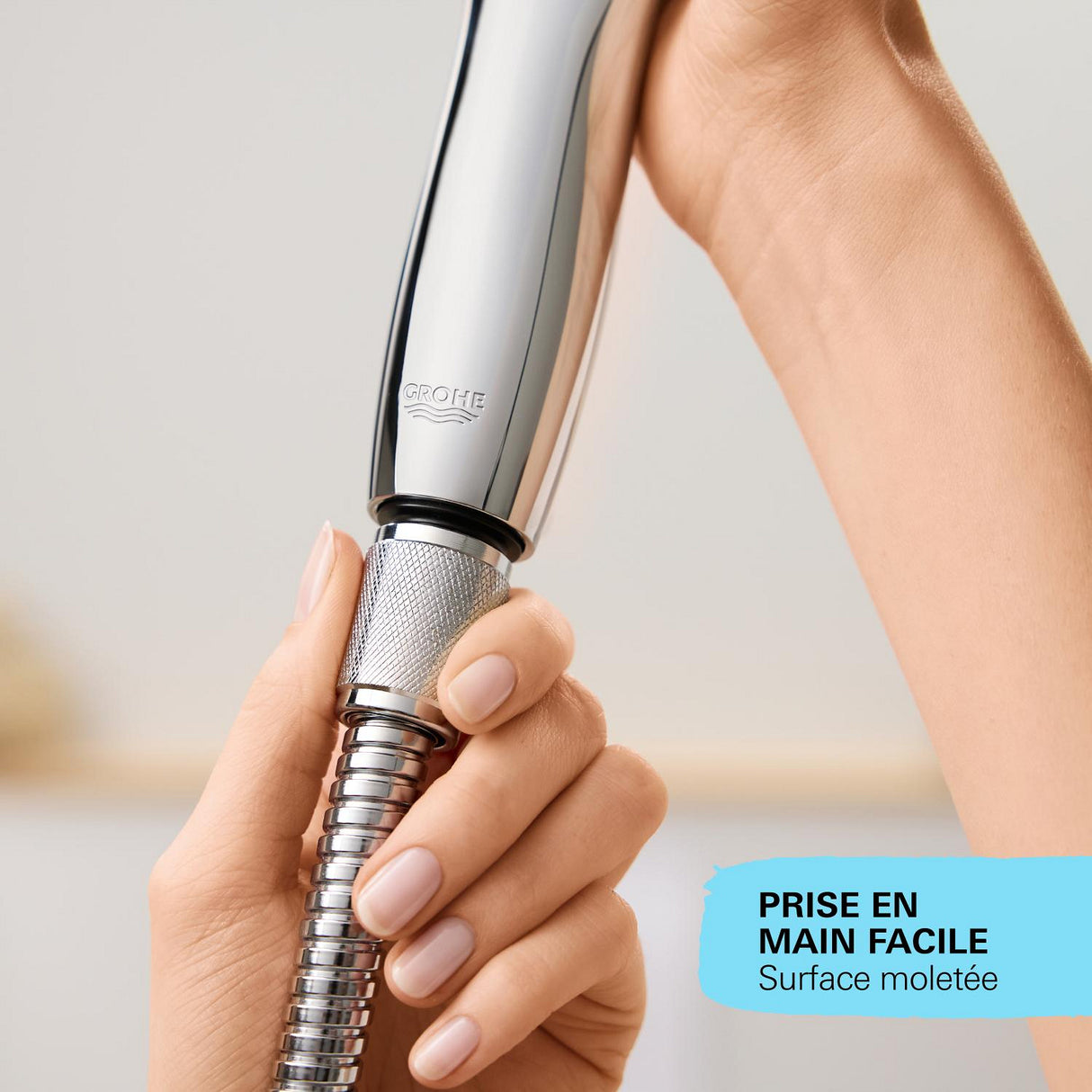 GROHE VitalioFlex Metal Flexible de douche en métal 1,75 mètres