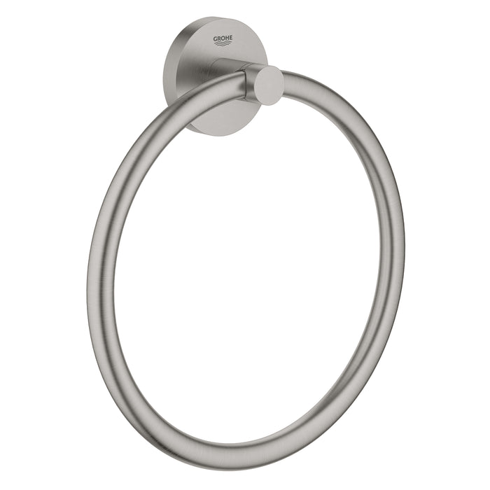 GROHE Anneau porte-serviette Essentials finition Supersteel