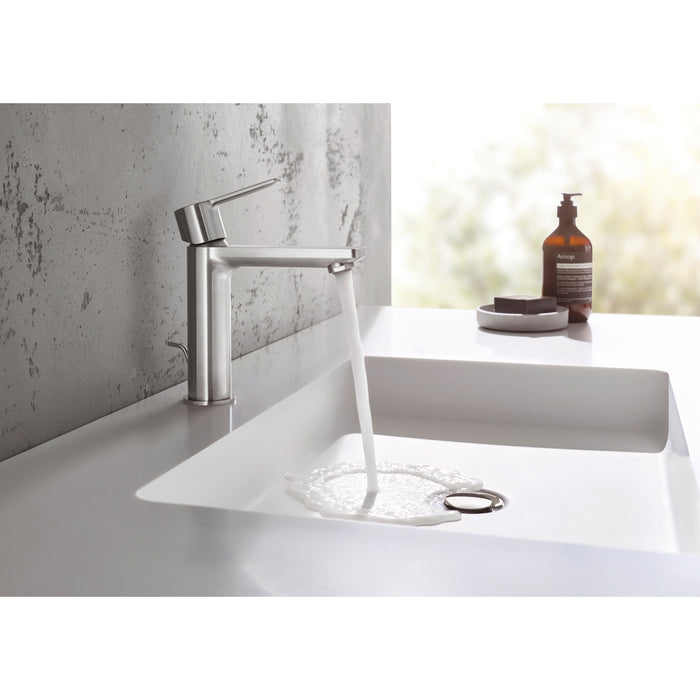 GROHE Mitigeur monocommande Lavabo Taille S Lineare Supersteel