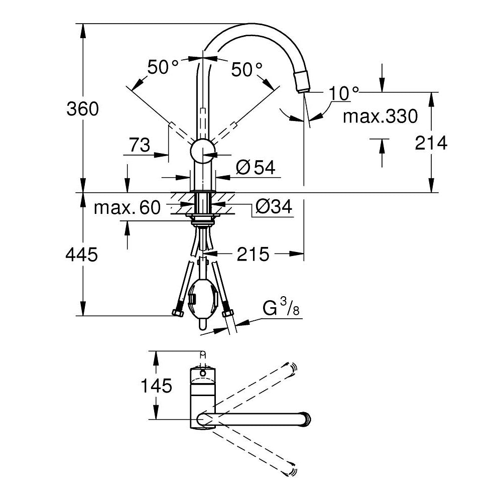 GROHE Mitigeur de cuisine Minta 32918DC0