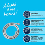 GROHE Flexible de douche 1,5m VitalioFlex Trend 28741002