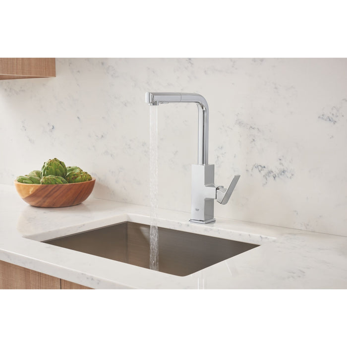 GROHE Robinet évier cuisine Tallinn avec douchette extractible, bec en L, chromé 30420000