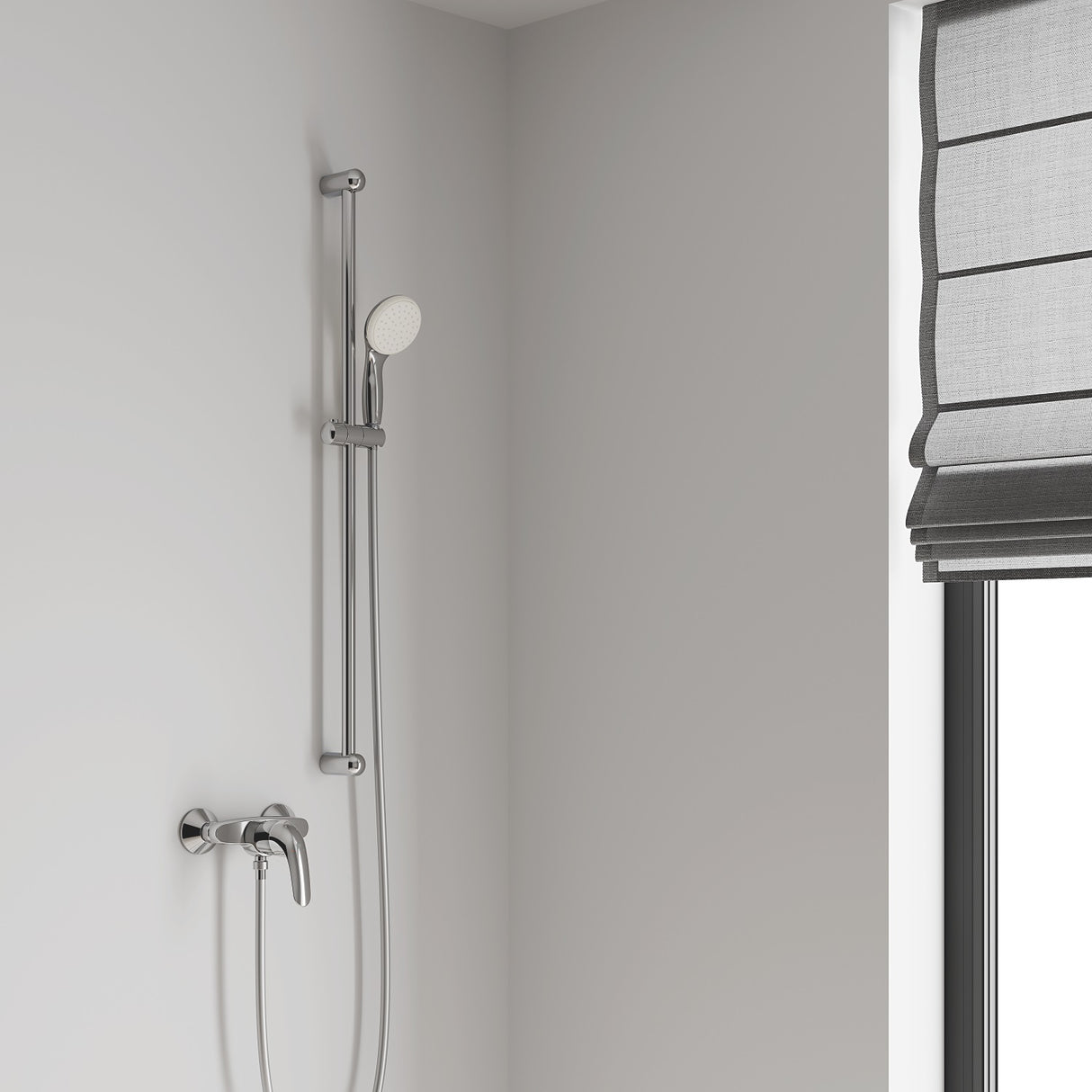 GROHE Ensemble de douche N Tempesta, douchette 1 jet, barre de douche 900 mm et flexible 1750 mm 27925001