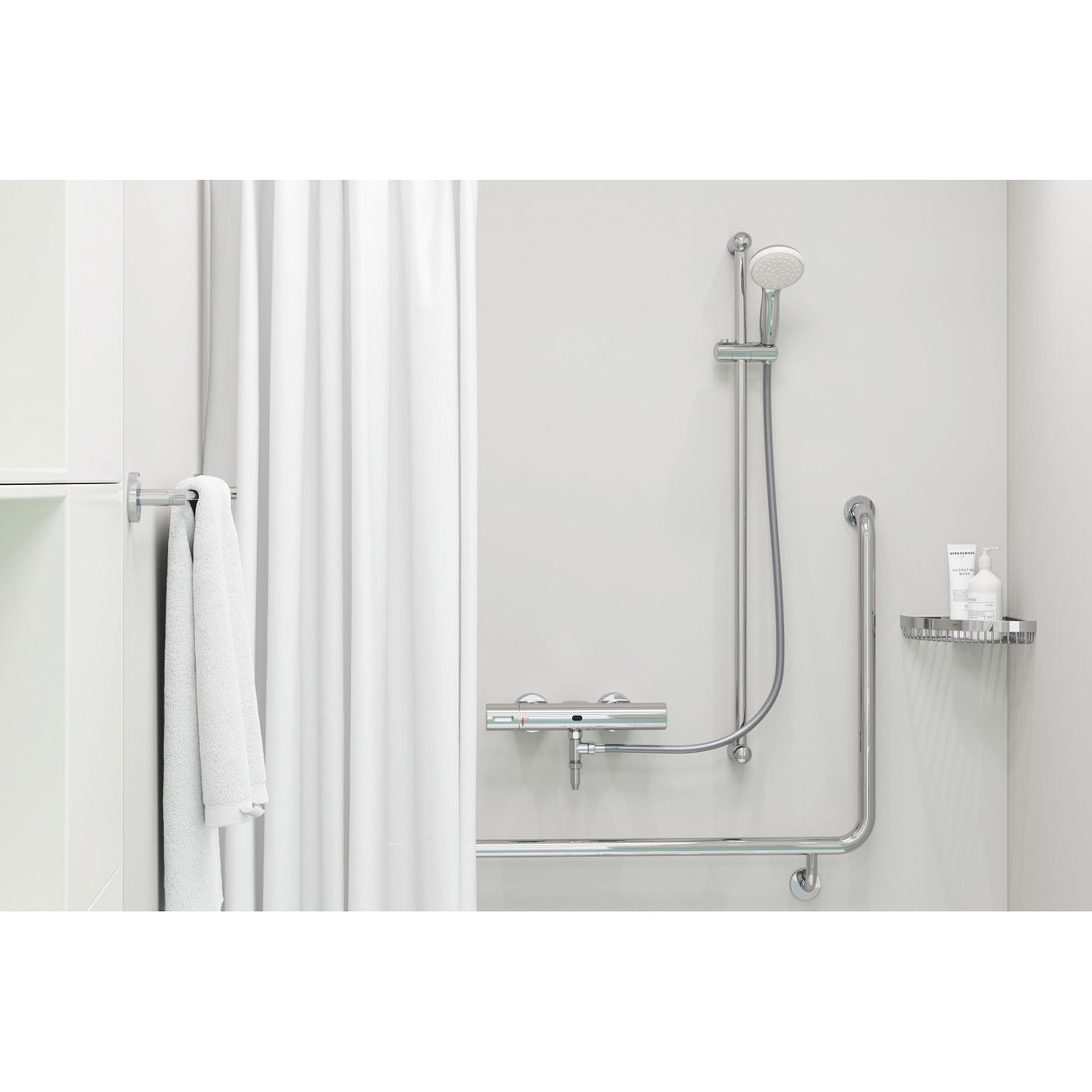 GROHE Ensemble de douche N Tempesta, douchette 1 jet, barre de douche 900 mm et flexible 1750 mm 27925001