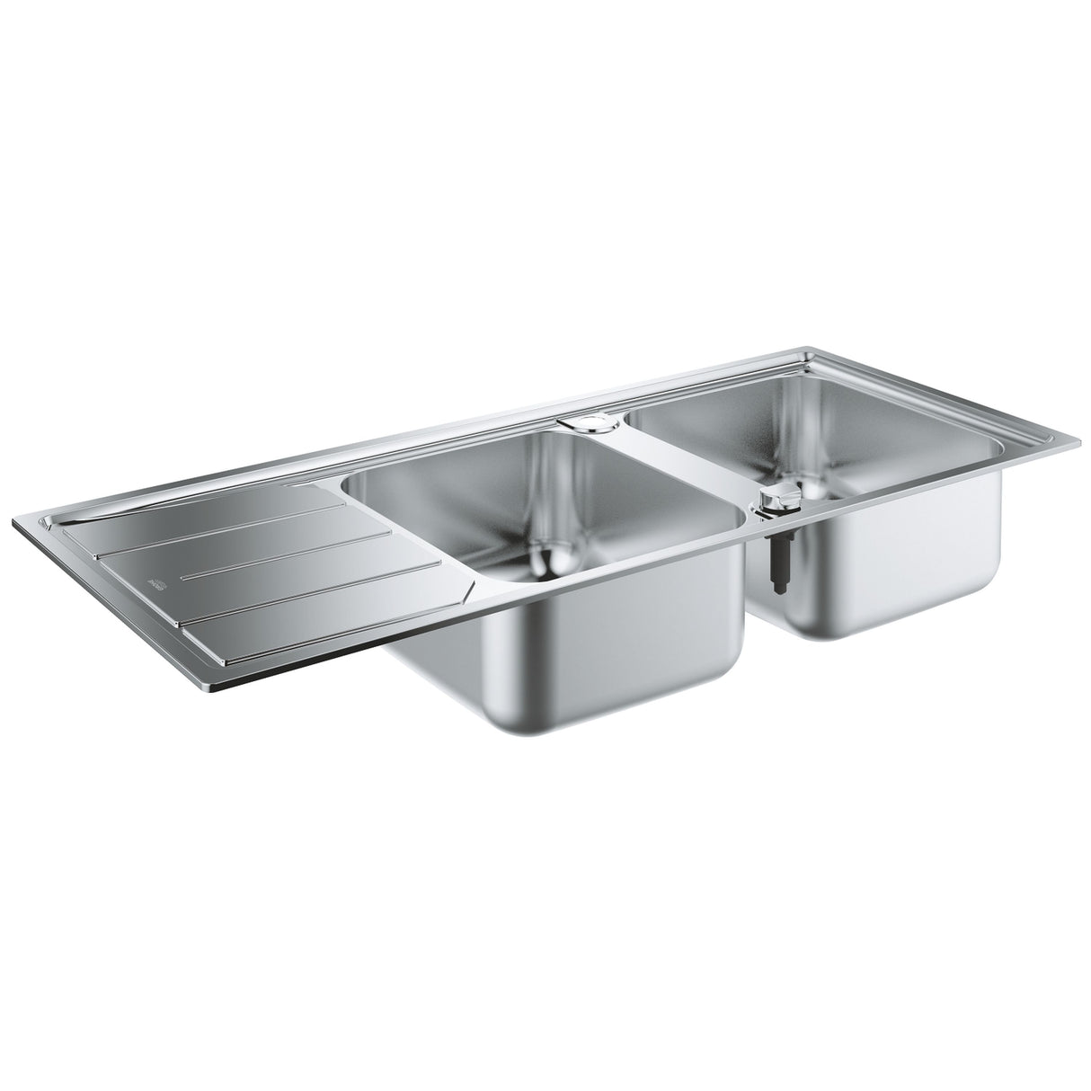 GROHE K500 Evier à encastrer 2 bacs en acier inoxydable 116cm x 50cm
