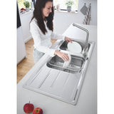 GROHE K500 Evier à encastrer 2 bacs en acier inoxydable 116cm x 50cm